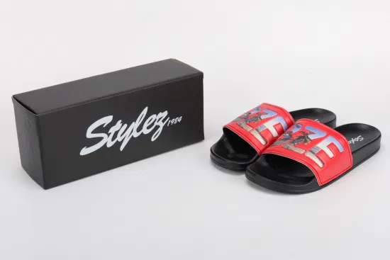 경량 남성 맞춤형 슬라이드 샌들 슬리퍼 PVC PU EVA 신발